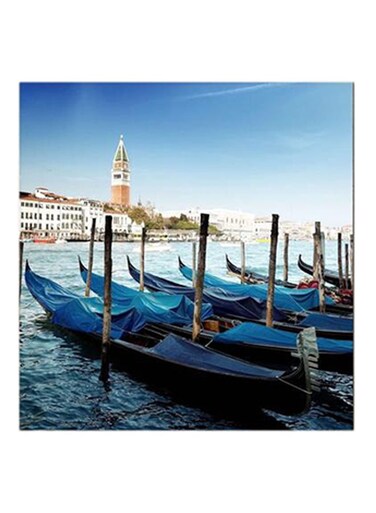Venice Gondola Italy MDF Wall Art Multicolour