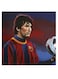 Messi Themed Decorative Wall Art Blue/Red/Black 30x30cm