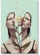 Woman Wall Art Multicolour 40x60cm