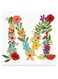 Alphabet M Themed Wall Art Red/Blue/Yellow 30x30cm