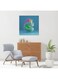 English Letters C MDF Wall Art Multicolour 30 X 30cm