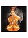Abstract Cello MDF Wall Art Black/Orange