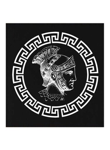 Modern MDF Wall Art Painting Black/White 30x30cm