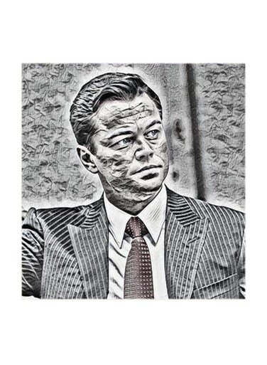 Leonardo DiCaprio MDF Wall Art Multicolour 30x30cm