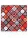 Mandala Art Themed Wall Art Grey/Orange/Red 30x30cm