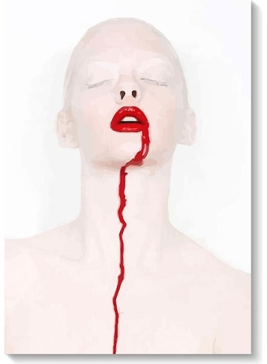 Lipstick Wall Art Multicolour 40x60cm