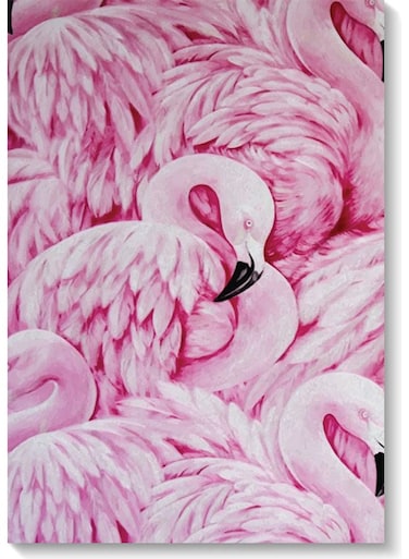 Flamingo Wall Art Multicolour 40x60cm