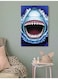 Shark Wall Art Multicolour 40x60cm