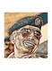 King Hussein of Jordan MDF Wall Art Multicolour 30x30cm