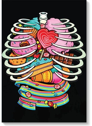 Decorative Wall Art Painting Multicolour 40 x 60cm
