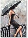 Elegant Woman Wall Art Multicolour 40x60cm