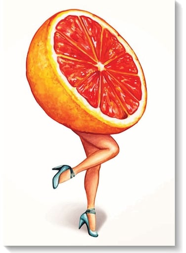 Orange Wall Art Multicolour 40x60cm