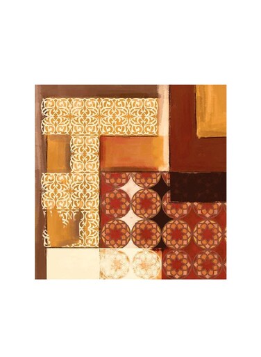 Islamic Motifs Mdf Wall Art Multicolour 30x30cm