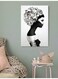 Woman Wall Art Multicolour 40x60cm