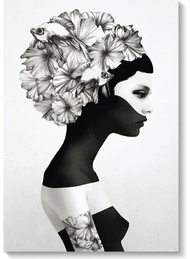 Woman Wall Art Multicolour 40x60cm