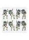 Astronaut Fortnite Dance MDF Wall Art Multicolour 30x30centimeter