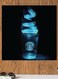 Starbucks Lovers Printed Wall Art Black/Blue 30x30cm