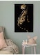Leopard Printed Wall Art Black/Yellow 40x60cm