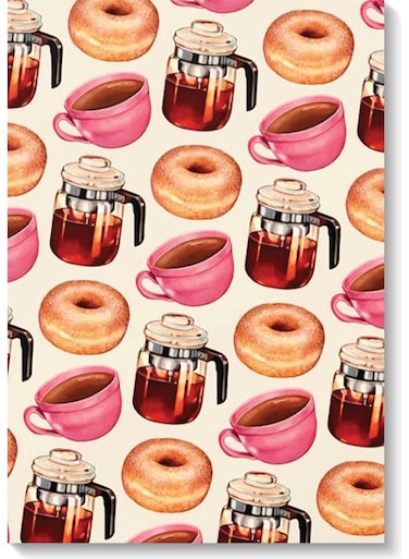 Donuts and Coffee Lovers Wall Art Painting Multicolour 40x60cm