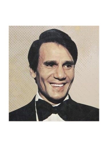 Abdel Halim Hafez MDF Wall Art Multicolour 30x30centimeter