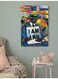 I Am A Man Wall Art Multicolour 40x60cm