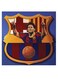 Messi Themed Decorative Wall Art Blue/Red/Black 30x30cm