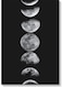 Moon Phases Wall Art Multicolour 40x60cm