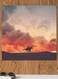 Knight Themed Printed MDF Wall Art Orange/Grey/Black 30x30cm