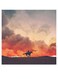 Knight Themed Printed MDF Wall Art Orange/Grey/Black 30x30cm