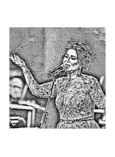 Nawal El Kuwaitia MDF Wall Art Multicolour 30x30cm