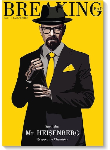 Walter White Breaking Bad Series Wall Art Multicolour 40x60cm