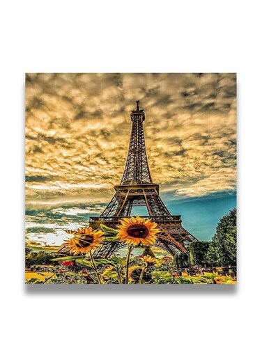 Decorative MDF Wall Art Painting Multicolour 30 x 30cm