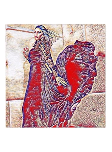 Ahlam MDF Wall Art Multicolour