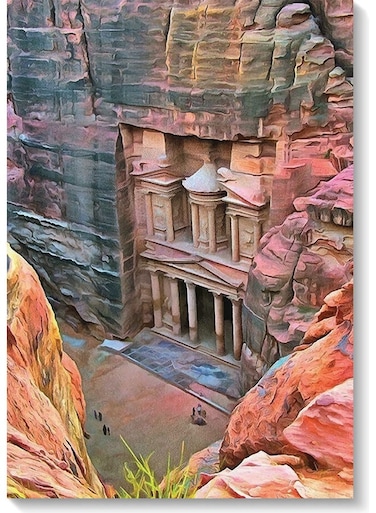 Petra Jordan Wall Art Multicolour 40x60cm