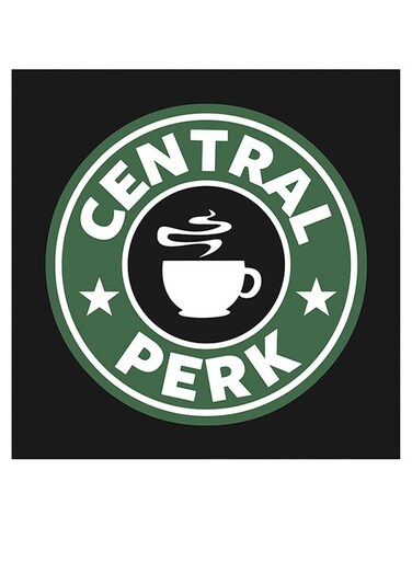 Coffee Themed Decorative Wall Art Green/White/Black 30x30cm
