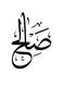 Saleh Themed Decorative Wall Art White/Black 30x30cm