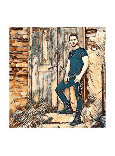 The Pit MDF Wall Art Multicolour 30x30centimeter