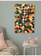 Rhombus Colorful Wall Art Painting Multicolour 40x60cm