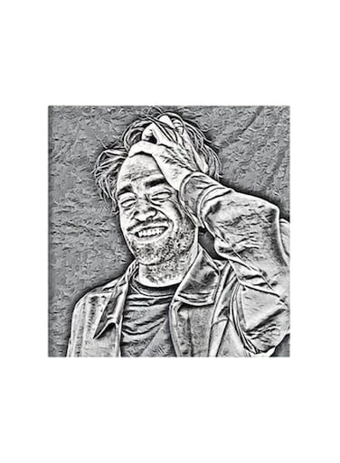 Robert Pattinson MDF Wall Art Multicolour 30x30centimeter