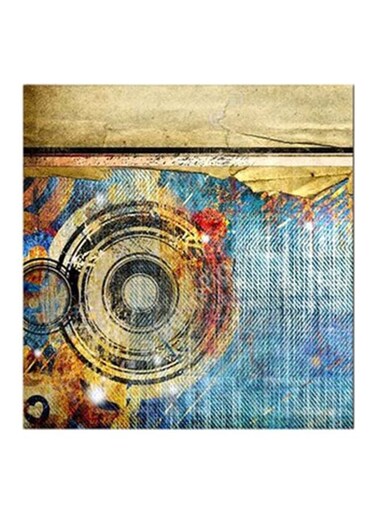 Decorative MDF Wall Art Multicolour 30x30cm