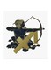 Sagittarius Sign MDF Wall Art Green/Black