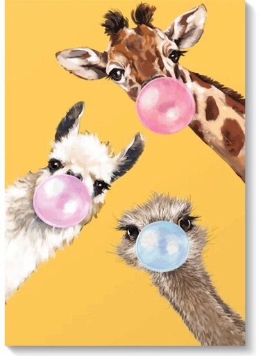 Animals Wall Art Painting Multicolour 40x60cm