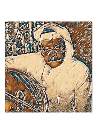 Talal Maddah MDF Wall Art Multicolour 30x30centimeter