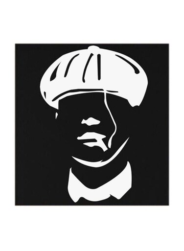 Thomas Shelby MDF Wall Art Multicolour 30x30centimeter