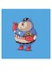 Captain America Printed Wall Art Blue/Red/White 30x30cm