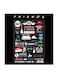 Friends MDF Wall Art Multicolour 30x30centimeter