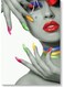 Woman Manicure Wall Art Multicolour 40x60cm