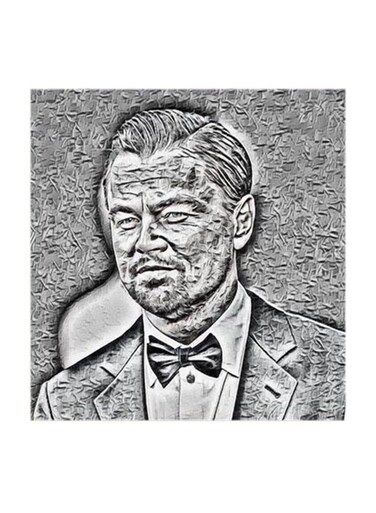 Leonardo DiCaprio MDF Wall Art Multicolour 30x30cm