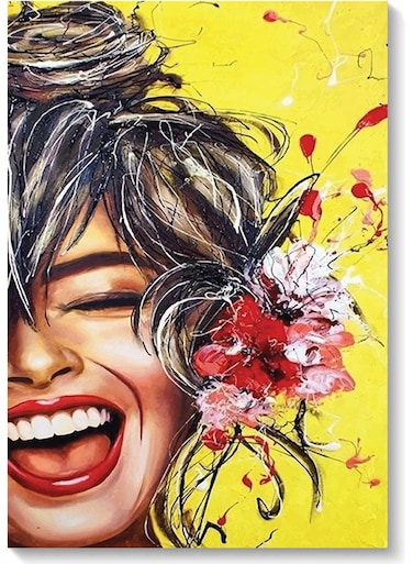 Woman Wall Art Multicolour 40x60cm