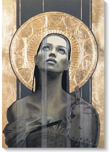 Woman Wall Art Multicolour 40x60cm